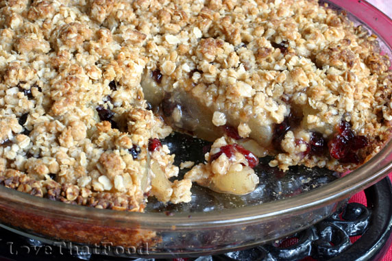 Apple Cranberry Crumb Pie