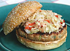 Asian Turkey Burgers with Pickled Asian Slaw