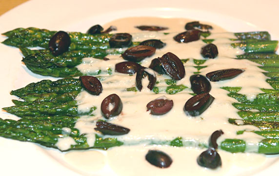 Asparagus with Tahini Sauce