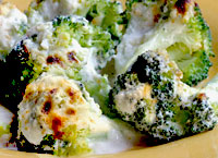 Broccoli with Lemon Cream Sauce