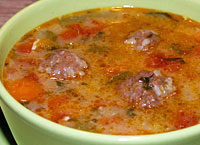 Bulgarian Meatball Soup