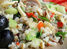 Chicken and Rice Salad with Red Pepper Vinaigrette
