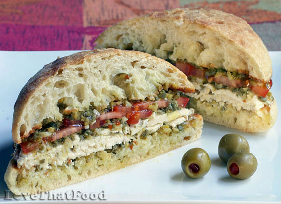 Chicken Panini Tapenade