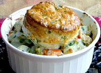 Chicken Pot Pie with Biscuits