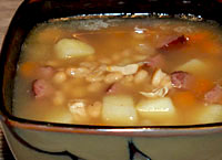 Chicken, Sausage, Potato and Bean Soup