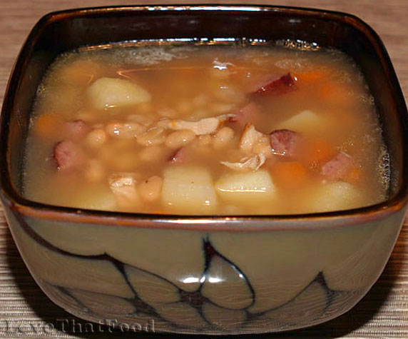 Chicken, Sausage, Potato and Bean Soup