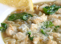 Chicken, Spinach and Orzo Soup
