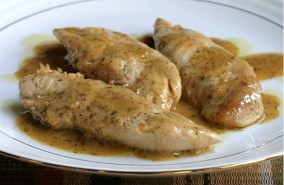 Chicken with Cream Sauce