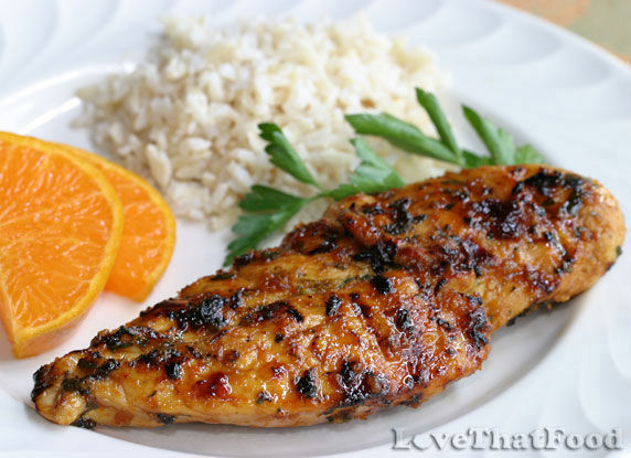 Chipotle Honey Tangerine Glazed Chicken