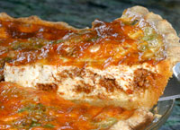 Chorizo Quiche in Cornmeal Crust