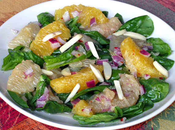 Citrus Spinach Salad with Almonds