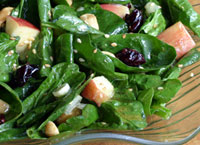 Curry Spinach Salad