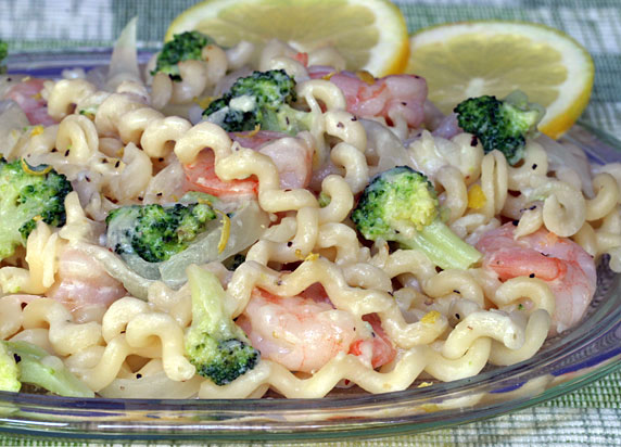 Fusilli with Shrimp and Broccoli