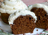 Ginger Cupcakes with Cream Cheese Frosting