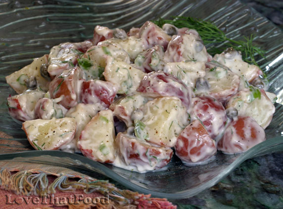 Lemon Dill Potato Salad with Capers