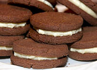 Malted Chocolate Sandwich Cookies