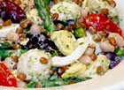 Mediterranean Salad with Pesto Vinaigrette