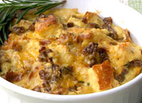 Sausage Strata with Rosemary 