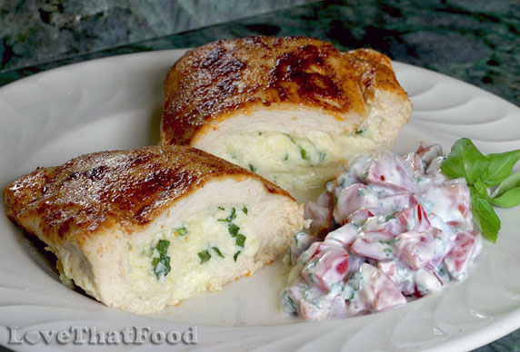 Spinach and Cheese Stuffed Chicken Breasts