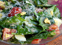 Spinach Salad with Golden Dressing