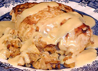 Stuffed Chicken with Orange Cream Sauce