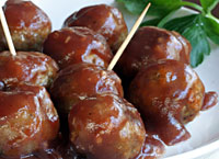 Meatballs with Cranberry Glaze